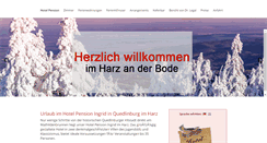 Desktop Screenshot of hotel-pension-ingrid.de