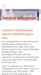 Mobile Screenshot of hotel-pension-ingrid.de